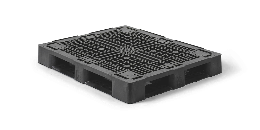 Pallet in plastica 1200 x 1000 ponte aperto  6 listelli heavy - 2 qp1210hb6rr 1 - 2.QP1210HB6RR