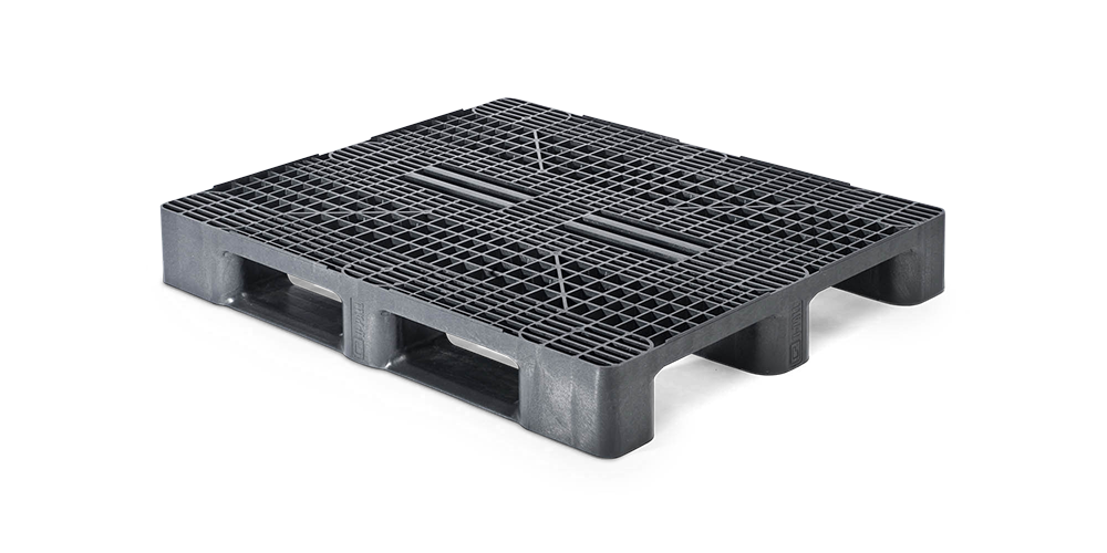 Pallet in plastica 1200 x 1000 ponte aperto  3 listelli heavy - 3 qp1210hb3rr - 3.QP1210HB3RR