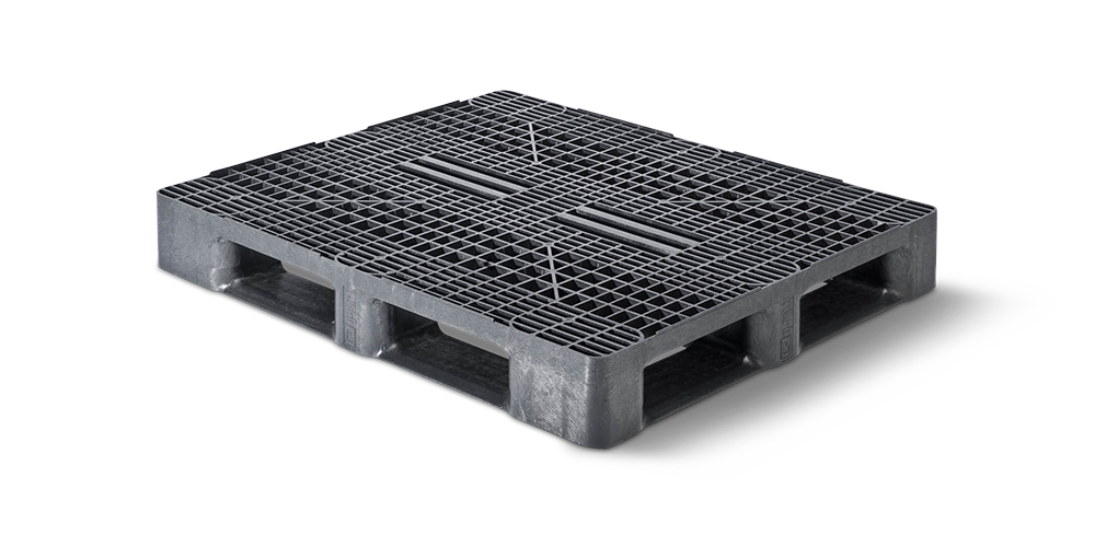 Pallet in plastica 1200 x 1000 ponte aperto  5 listelli heavy - 3 qp1210hb5rr - 3.QP1210HB5RR