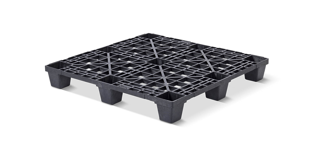Palet plástico 1100 x 1100 abierta  9 pies light - Kunststof pallet 1100 1100 qp1111lb9fr - QP1111LB9FR