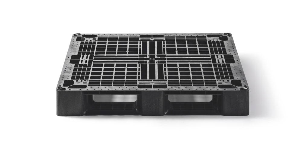 Palet plástico 1100 x 1100 abierta  6 patines medium - Qp1111mr6r as 3 - 2.QP1111MB6R-AS