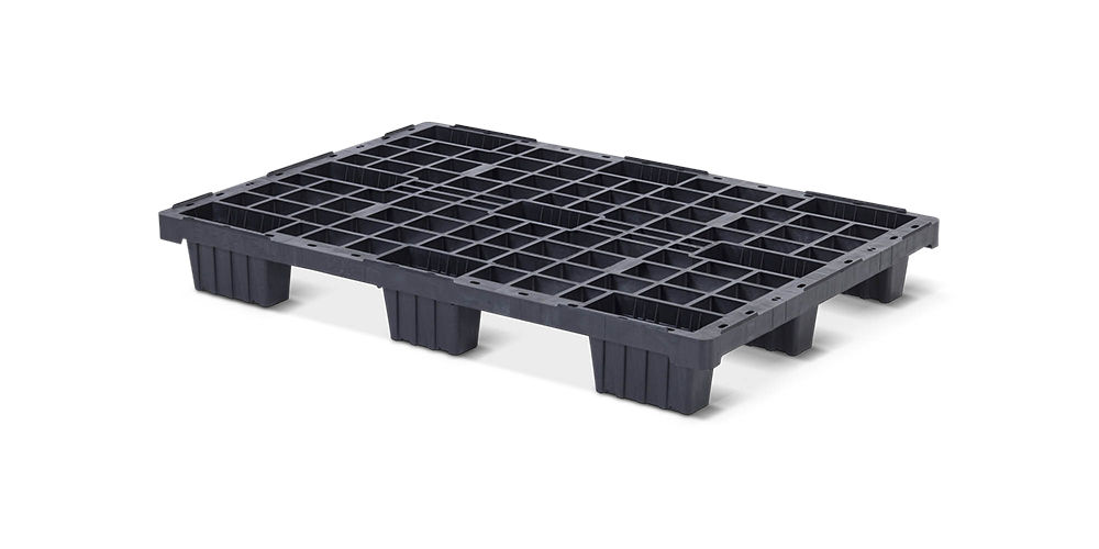 Kunststof pallet 1200 x 800 open dek  9 pootjes light - Qp1208lb9fr - QP1208LB9FR