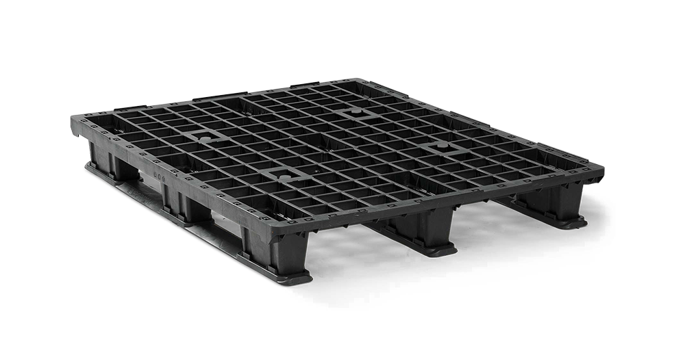 Kunststof pallet 1200 x 1000 open dek  3 onderlatten light - Qp1210lb3rr 1 - QP1210LB3RR