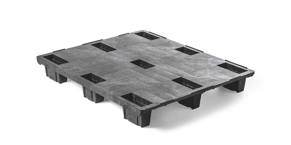 Kunststof pallet 1200 x 1000 gesloten dek 9 pootjes light - Qp1210lb9fr cd 1 - QP1210LB9FR-CD
