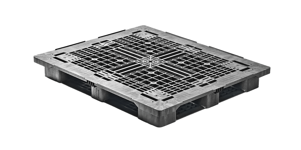 Kunststof pallet 1300 x 1100 open dek  6 onderlatten heavy - Qp1311hx6rr min 1 - 2.QP1311HB6R-S