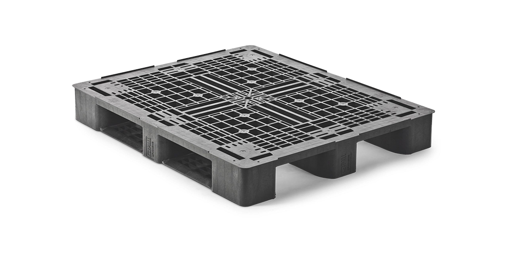 Pallet in plastica 1220 x 1020 ponte aperto  3 listelli medium - Qp4048mb3rr - QP4048MB3RR
