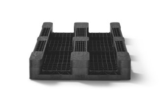 Kunststof pallet 1200 x 800 open dek  3 onderlatten heavy - 2 qp1208hx3rr 3  - 2.QP1208HB3RR