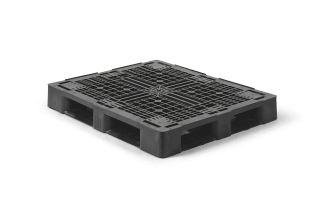 Kunststof pallet 1200 x 1000 open dek  6 onderlatten medium - 2 qp1210mb6rr 1 - 2.QP1210MB6RR