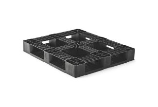 Kunststof pallet 1200 x 1000 open dek  6 onderlatten medium - 2 qp1210mb6rr kunststof pallet 1000 1200 2 m6rr onderkant - 2.QP1210MB6RR