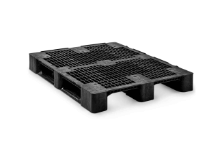 Kunststof pallet 1200 x 1000 open dek 3 runners medium - 3 qp1210mb3rr - 3.QP1210MB3RR