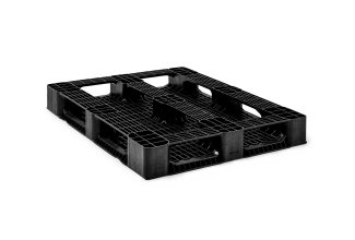 Kunststof pallet 1200 x 1000 open dek 5 onderlatten medium - 3 qp1210mx5rr bottom - 3.QP1210MB5RR