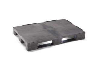 Kunststof pallet 1200 x 800 gesloten dek 3 onderlatten medium - Europal800rr 1 - Europal800RR