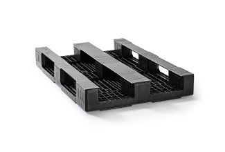 Kunststof pallet 1200 x 800 gesloten dek 3 onderlatten medium - Europal800rr b - Europal800RR