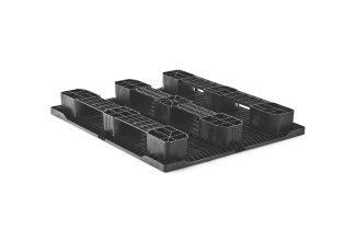 Kunststof pallet 1300 x 1100 open dek 3 onderlatten heavy - Kunststof pallet 1100 1300 qp1311hr3r as b - 2.QP1311HB3R-S