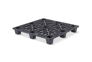 Kunststoffpalette 1140 x 1140 Offenes Deck  9 Füße light - Kunststof pallet 1140 1140 qp1140lb9fr - QP1140LB9FR