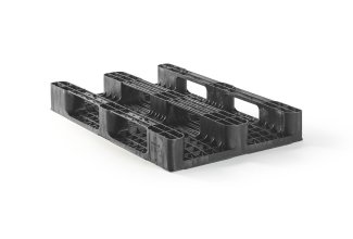 Kunststof pallet 1200 x 800 open dek 3 onderlatten medium - Kunststof pallet 800 1200 1 qp1208mr3rr b - 1.QP1208MB3RR