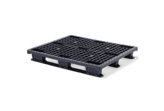 Kunststof pallet 1200 x 1000 open dek 3 onderlatten light - N qp1210l3r top 8 - N.QP1210LB3RR