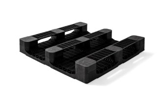 Pallet in plastica 1100 x 1100 ponte chiuso 3 listelli heavy - Qp1111hx3rr cd 3  - QP1111HB3RR-CD