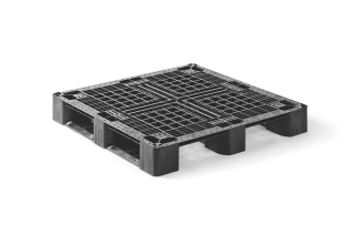 Pallet in plastica 1100 x 1100 ponte aperto  3 listelli medium - Qp1111mb3r as - 2.QP1111MB3R-AS