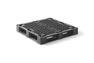 Pallet in plastica 1100 x 1100 ponte aperto  6 listelli medium - Qp1111mb6r as - 2.QP1111MB6R-AS