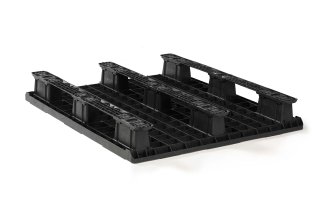 Kunststof pallet 1200 x 1000 open dek  3 onderlatten light - Qp1210lb3rr b - QP1210LB3RR