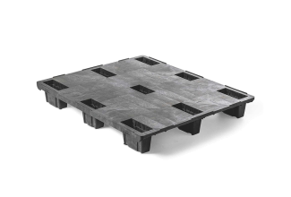 Kunststof pallet 1200 x 1000 gesloten dek 9 pootjes light - Qp1210lb9fr cd 1 - QP1210LB9FR-CD