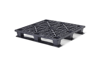 Kunststof pallet 1200 x 1200 open dek  3 onderlatten light - Qp1212lb3rr - QP1212LB3RR