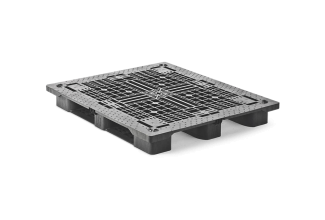 Kunststof pallet 1300 x 1100 open dek  3 onderlatten medium - Qp1311mb3rr 1 - QP1311MB3R-AS (387)