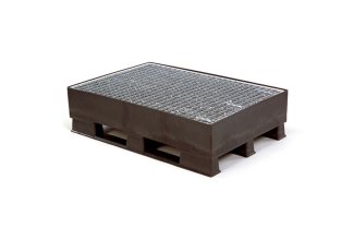 Griglia galvanizzata 1200 x 800 open deck - Qpbin120l with galvanised rooster 2 - Gegalvaniseerd rooster